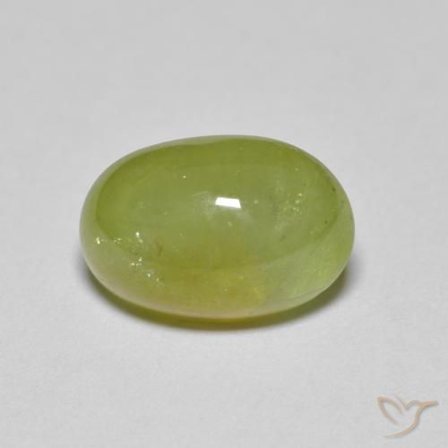 3.10ct 자연스러운 연한 초록색 스피네, 타원형, 투명한