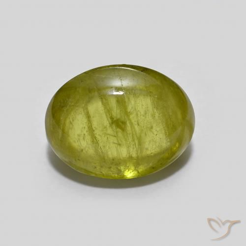 2.84ct 자연스러운 따뜻한 흙빛 녹색 스피네, 타원형, 투명한