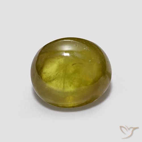2.08ct 자연스러운 황록색 스피네, 타원형, 투명한