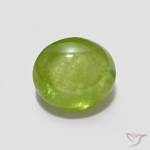 1.72ct 자연스러운 미디엄 그린 스피네, 타원형, 투명한