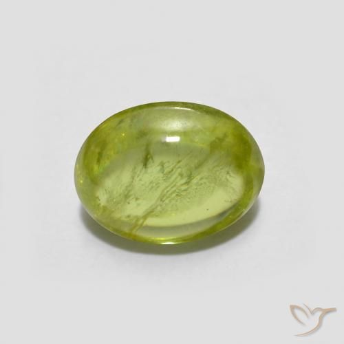 1.32ct 자연스러운 올리브 그린 스피네, 타원형, 투명한