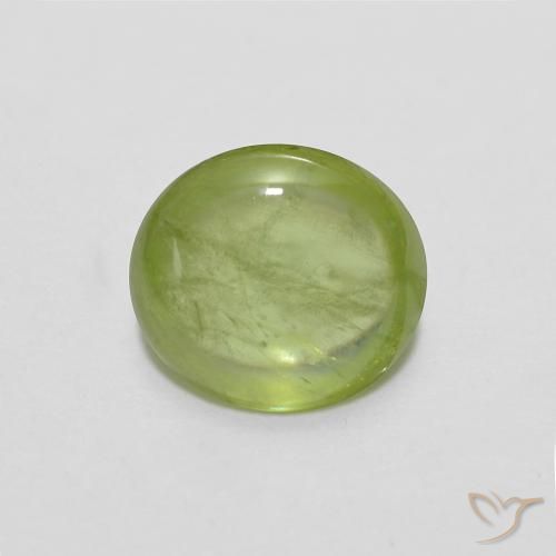 1.18ct 자연스러운 미디엄 그린 스피네, 타원형, 투명한
