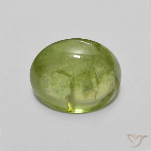1.79ct 자연스러운 미디엄 그린 스피네, 타원형, 투명한