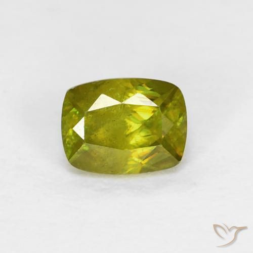 0.54ct 자연스러운 따뜻한 포레스트 그린 스피네, 방석, VS