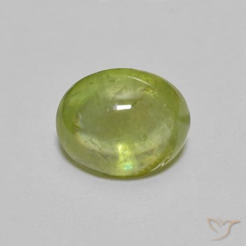1.52ct 자연스러운 올리브 그린 스피네, 타원형, 투명한