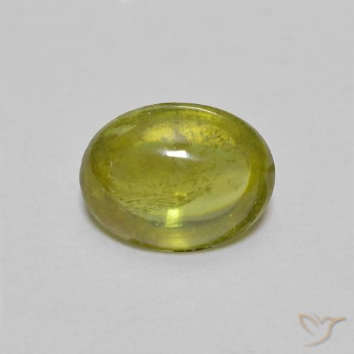 1.40ct 자연스러운 따뜻한 흙빛 녹색 스피네, 타원형, 투명한