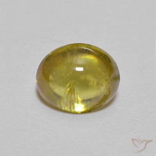 1.69ct 자연스러운 미디엄 옐로우 스피네, 타원형, 투명한