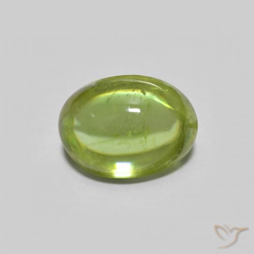 1.59ct 자연스러운 연한 초록색 스피네, 타원형, 투명한