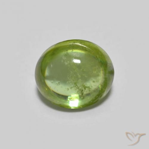 1.12ct 자연스러운 미디엄 그린 스피네, 타원형, 투명한