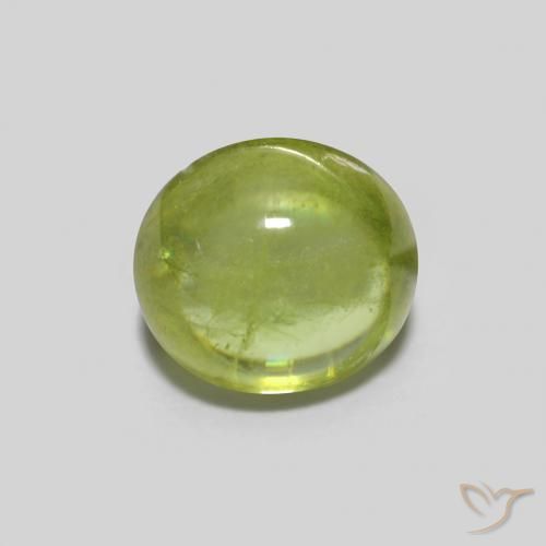 0.90ct 자연스러운 밝은 녹색 스피네, 타원형, 투명한