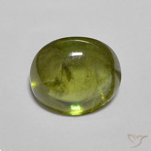 2.17ct 자연스러운 미디엄 그린 스피네, 타원형, 투명한