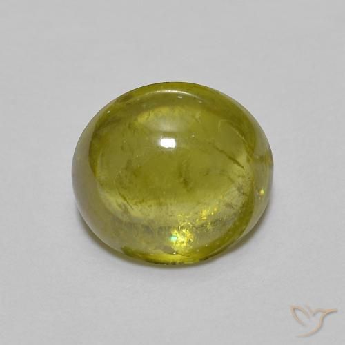 1.45ct 자연스러운 미디엄 그린 스피네, 타원형, 투명한