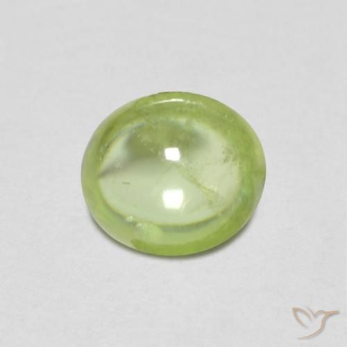 0.86ct 자연스러운 라이트 라이블리 그린 스피네, 타원형, 투명한