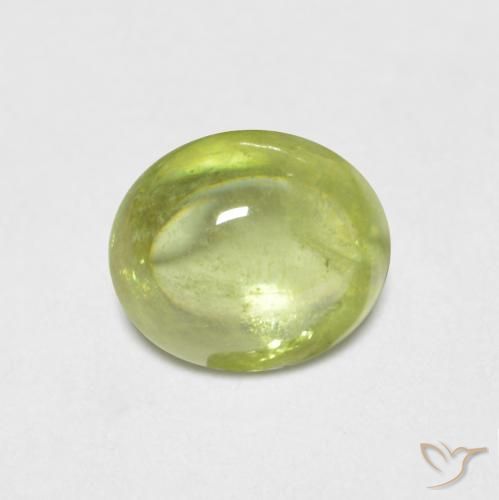0.85ct 자연스러운 연노랑 스피네, 타원형, 투명한