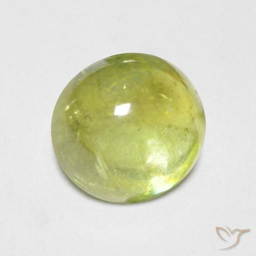 1.56ct 자연스러운 연노랑 스피네, 타원형, 투명한