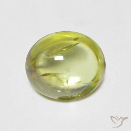1.12ct 자연스러운 담황색 스피네, 타원형, 투명한