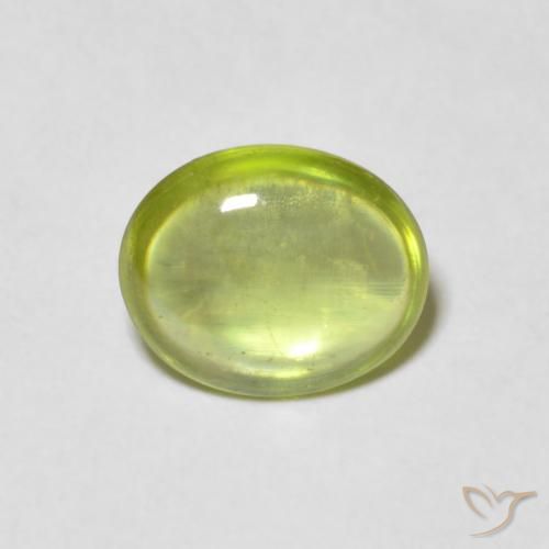 1.25ct 자연스러운 밝은 녹색 스피네, 타원형, 투명한