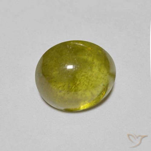1.54ct 자연스러운 따뜻한 녹색 스피네, 타원형, 투명한