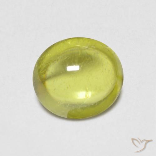 0.82ct 자연스러운 담황색 스피네, 타원형, 투명한