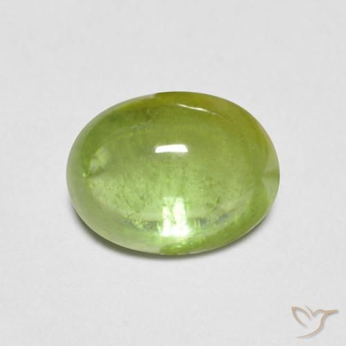 1.43ct 자연스러운 밝은 녹색 스피네, 타원형, 투명한