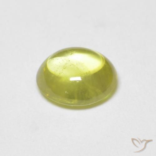 0.75캐럿 천연 라임 그린 스피네, 타원형, 투명한