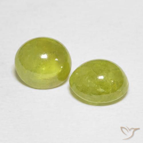 3.74캐럿 천연 Pineapple yellow 스피네 보석, 타원형, 투명한