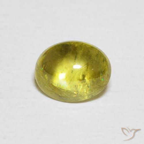 1.28ct 자연스러운 담황색 스피네, 타원형, 투명한