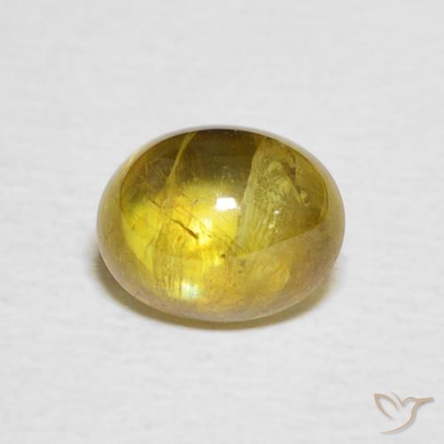 1.58ct 자연스러운 갈황색 스피네, 타원형, 투명한