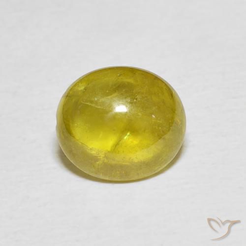 3.21ct 자연스러운 Pineapple yellow 스피네, 타원형, 투명한