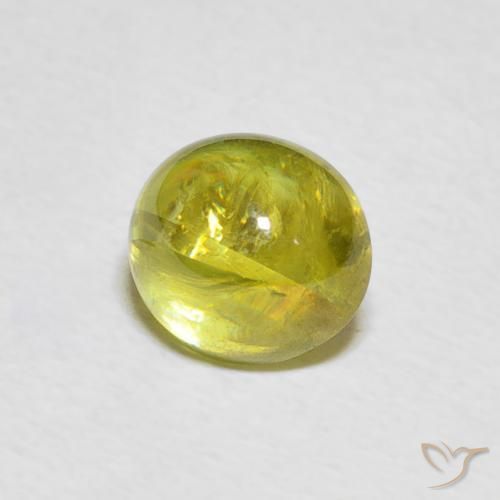 2.25캐럿 천연 Pineapple yellow 스피네, 타원형, 투명한