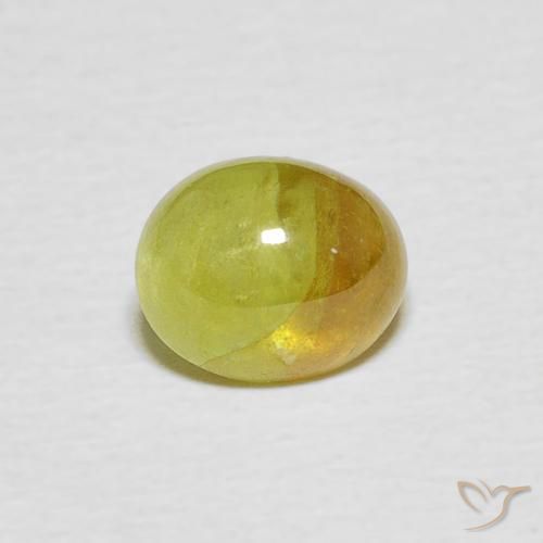 1.50ct 자연스러운 옅은 노랑 스피네, 타원형, 투명한