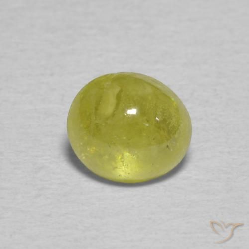 0.85ct 자연스러운 미디엄 옐로우 스피네, 타원형, 투명한