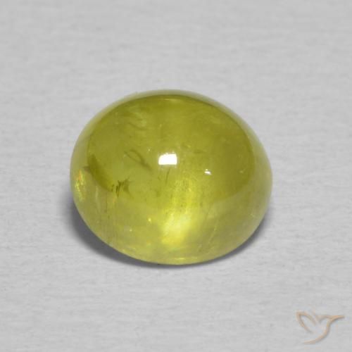 1.52ct 자연스러운 미디엄 옐로우 스피네, 타원형, 투명한