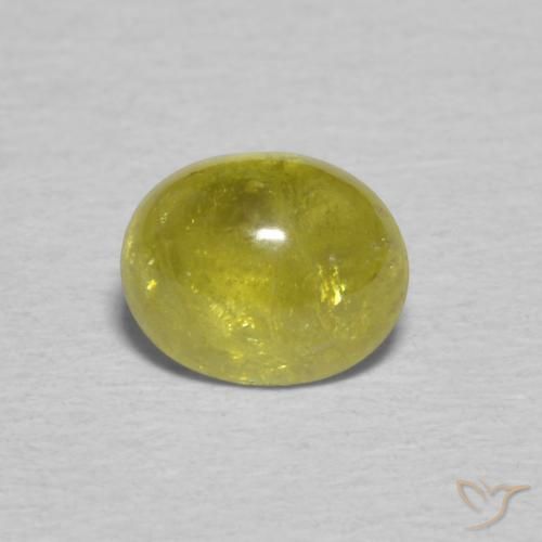 0.91ct 자연스러운 Pineapple yellow 스피네, 타원형, 투명한