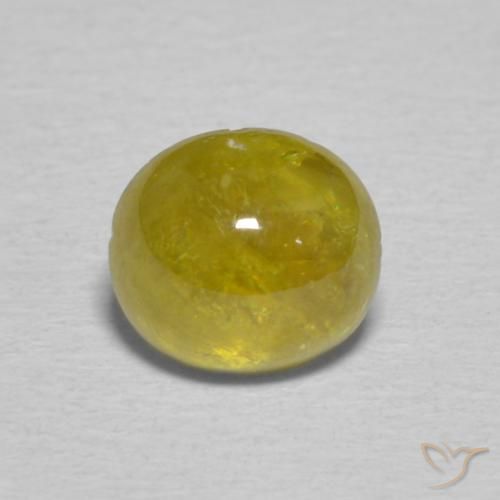 1.34ct 자연스러운 Pineapple yellow 스피네, 타원형, 투명한
