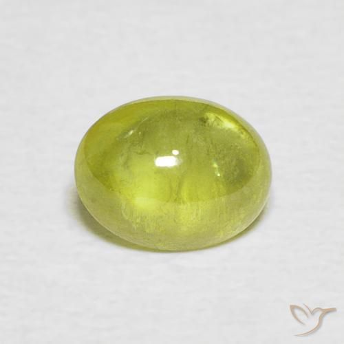 1.30ct 자연스러운 미디엄 옐로우 스피네, 타원형, 투명/반투명
