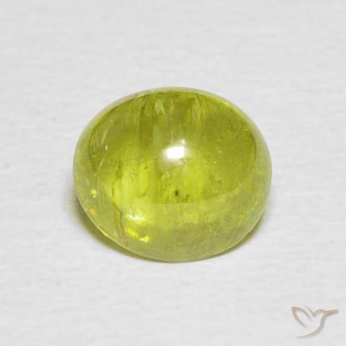 2.22ct 자연스러운 연노랑 스피네, 타원형, 투명한