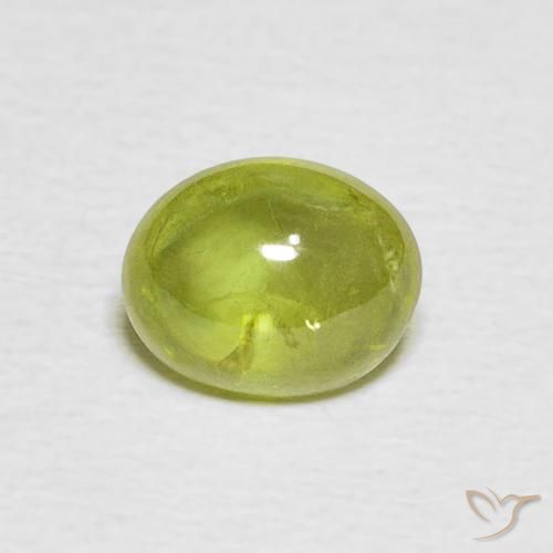 1.36ct 자연스러운 연노랑 스피네, 타원형, 투명한