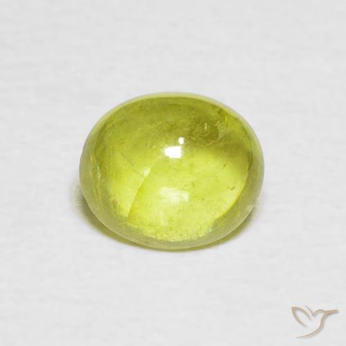 1.44ct 자연스러운 연노랑 스피네, 타원형, 투명한