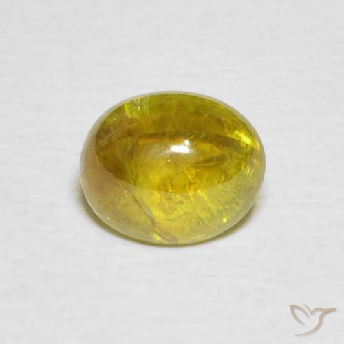1.78ct 자연스러운 미디엄 옐로우 스피네, 타원형, 투명한