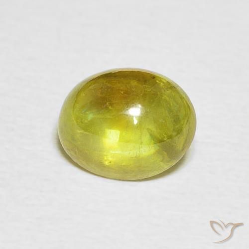 2.19ct 자연스러운 미디엄 그린 스피네, 타원형, 투명한