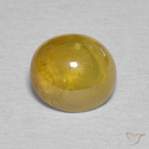2.06ct 자연스러운 갈색 황금 스피네, 타원형, 투명한