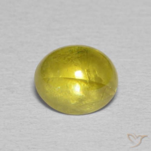 1.63ct 자연스러운 미디엄 옐로우 스피네, 타원형, 투명한