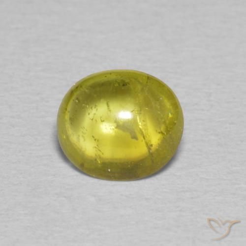 1.12ct 자연스러운 담황색 스피네, 타원형, 투명한