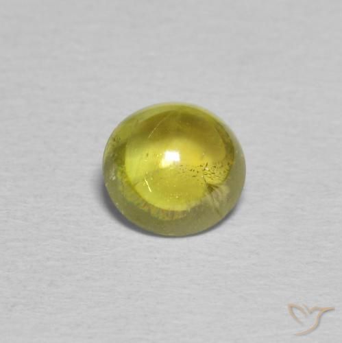 0.94ct 자연스러운 미디엄 옐로우 스피네, 타원형, 투명한