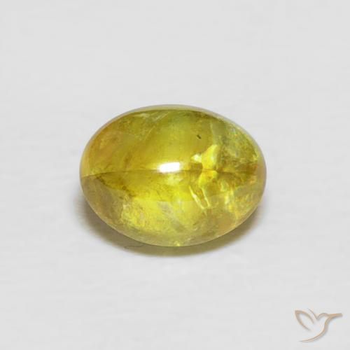 0.94ct 자연스러운 갈황색 스피네, 타원형, 투명한
