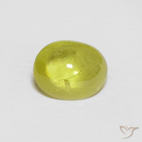 1.19ct 자연스러운 미디엄 옐로우 스피네, 타원형, 투명한