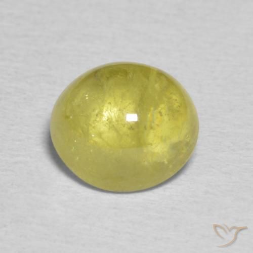 1.62ct 자연스러운 골든 그린 브라운 스피네, 타원형, 투명한