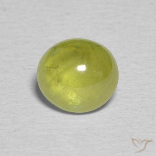 1.27ct 자연스러운 황록색 스피네, 타원형, 투명한