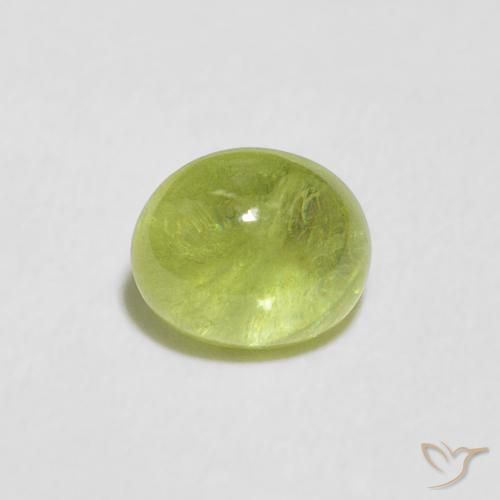 1.32ct 자연스러운 황록색 스피네, 타원형, 투명한